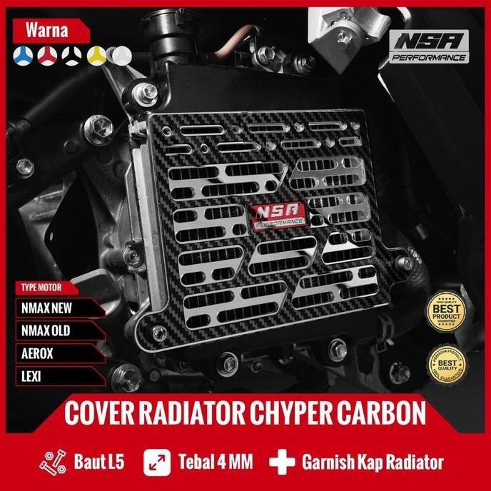Jual Nsa Cover Radiator Honda 160 Cypher Carbon Tutup Radiator Vario ...