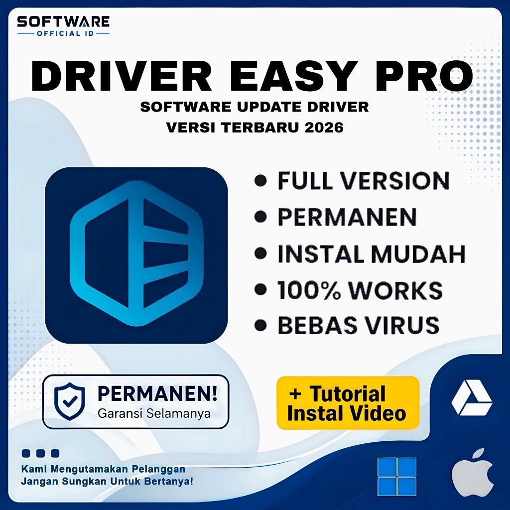 Jual Driver Easy Pro 2026 v7.1.3 Full Version Lifetime Permanen Windows ...
