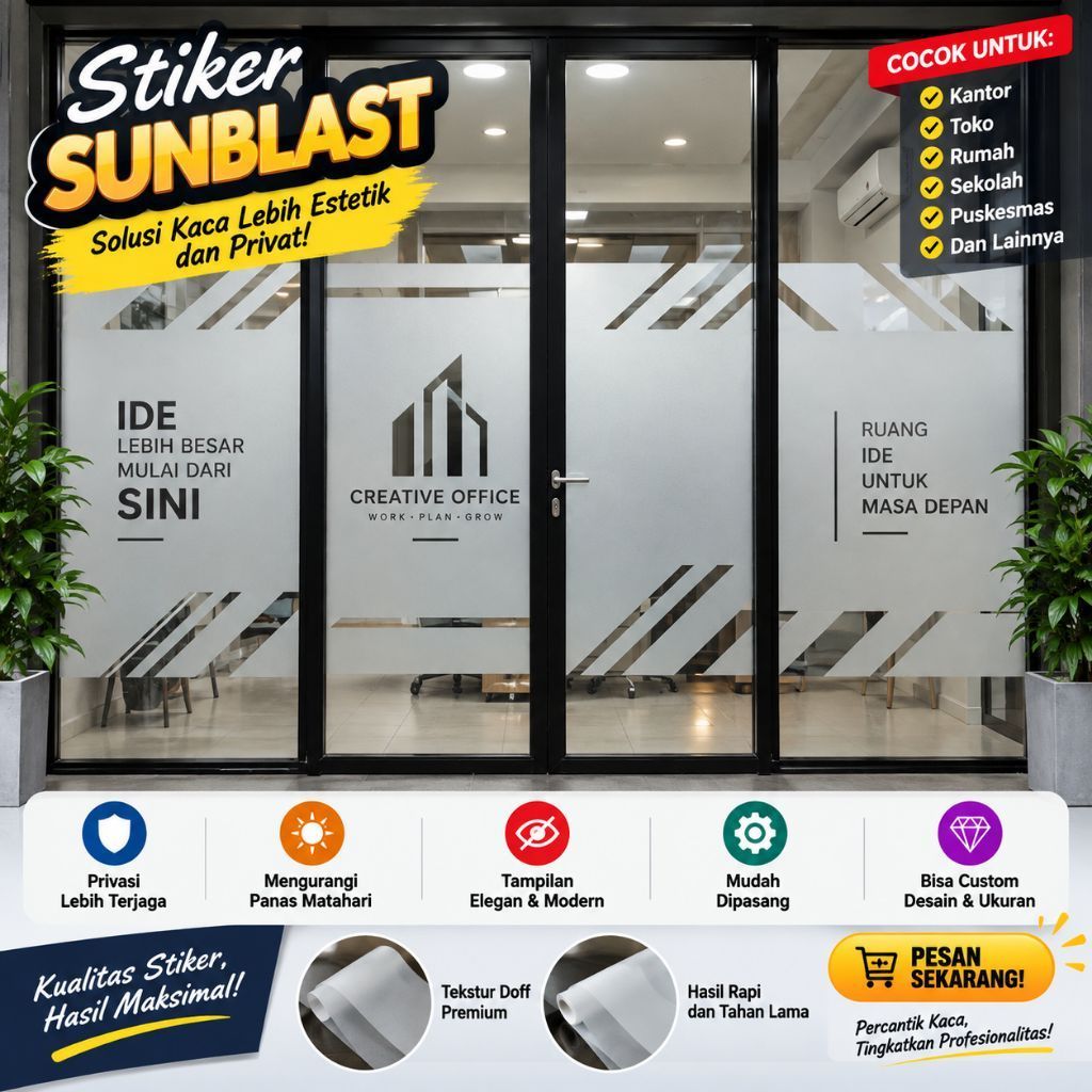 Jual Sticker Sandblast Terlengkap & Harga Terbaru Oktober 2026 | Shopee ...