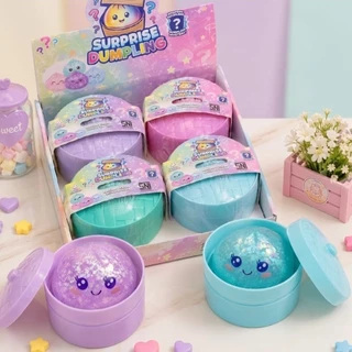 ( 1Pcs ) Squish Surprise Dumpling Bling Box / Mainan Gelisah Squishy Bentuk Bakpao Penghilang Stess