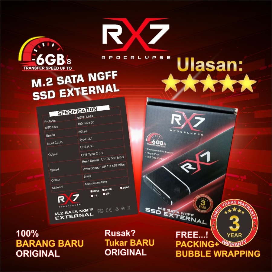 Jual SSD RX7 Terlengkap & Harga Terbaru Agustus 2026 | Shopee Indonesia