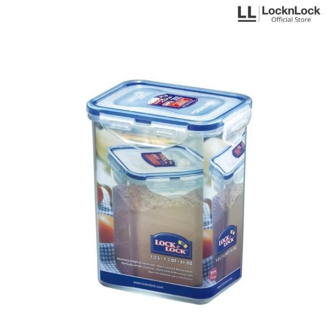 Jual LOCK&LOCK Rectangular Tall Food Container 1.2L HPL808H | Shopee ...