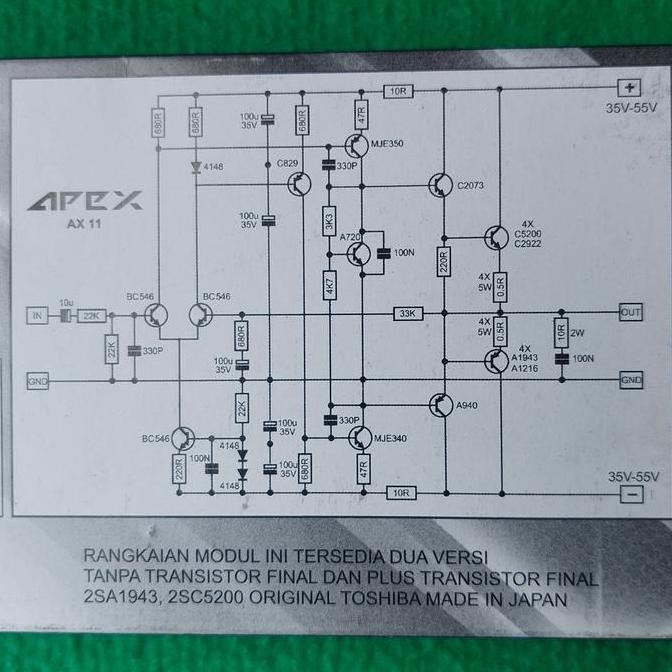 Jual KIT PCB PLATINUM APEX AX11 MK3 STEREO POWER AMPLIFIER 500W SOUND