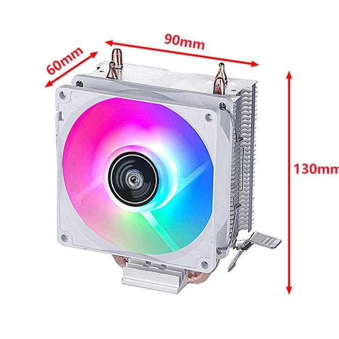 Jual PC Air-Cooled Radiator CPU Cooling Fan 2/4/6 Heat Pipe Cooler ...
