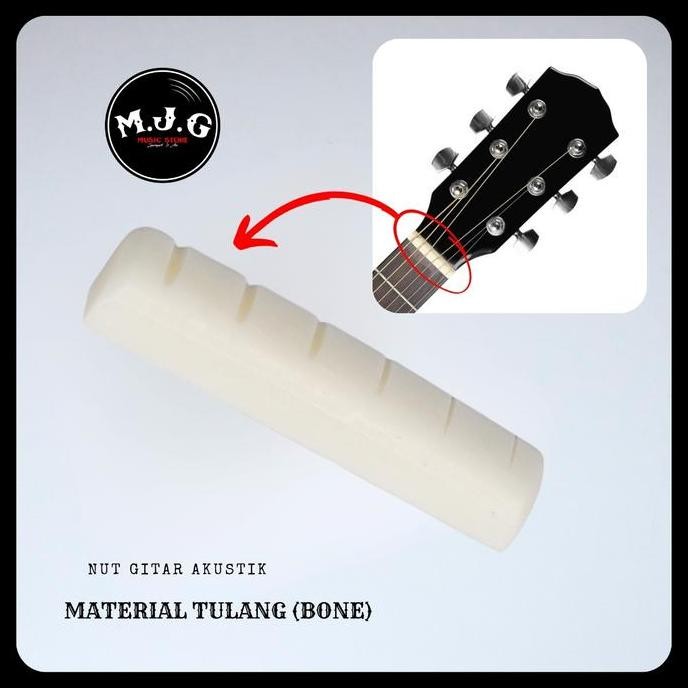 Jual saddle sadel bridge 72mm 74mm 76mm dan nut 43mm 44mm gitar akustik ...