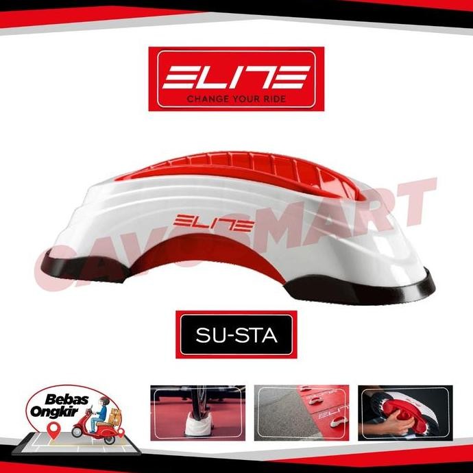 Elite SU-STA Block Support Roue Avant Réglable En Hauteur - Simulateur Pentes Jusqu'à 6% Pour Vélo D'Intérieur