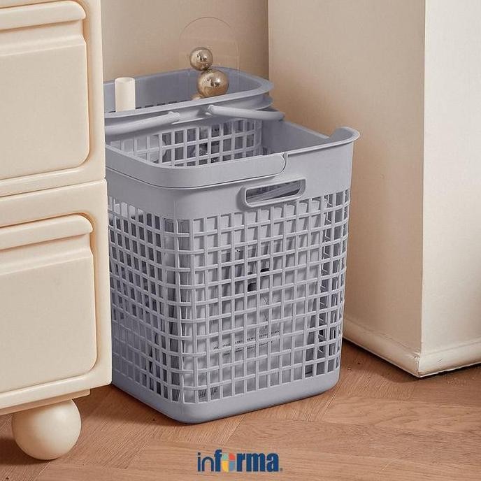 Jual Informa 38X29.5X33 Cm Wilio Keranjang Laundry Hamper - Abu-Abu ...
