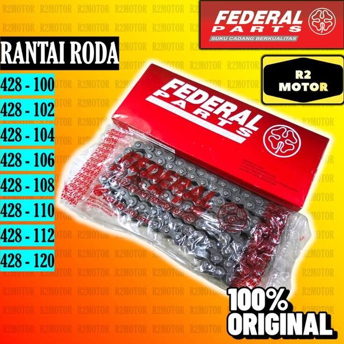 Jual FP RANTAI RODA FEDERAL 428 100 102 104 106 108 110 112 120 GL MAX ...
