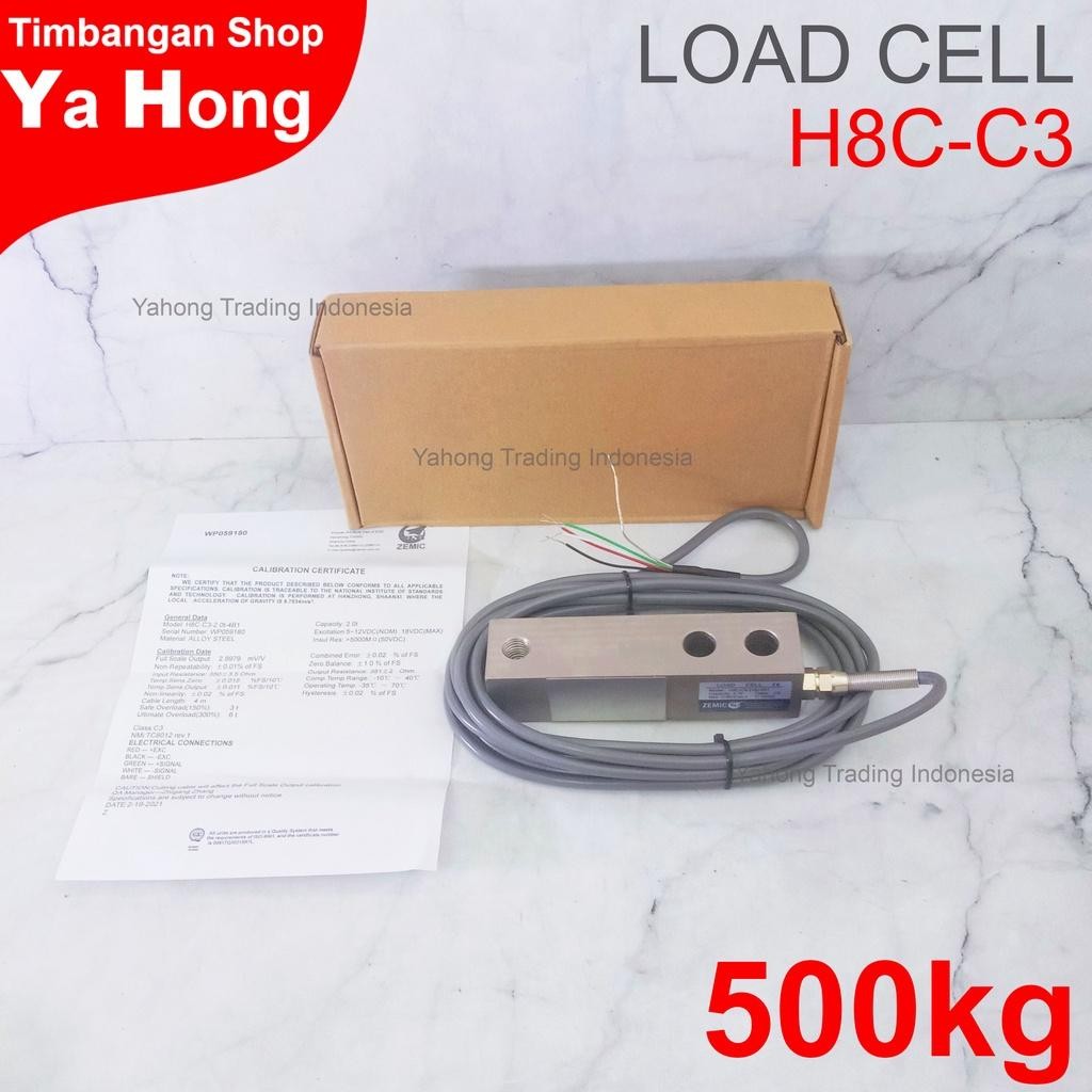 Jual Load Cell Sensor Berat Timbangan Digital Loadcell ZEMIC H8C 500kg ...