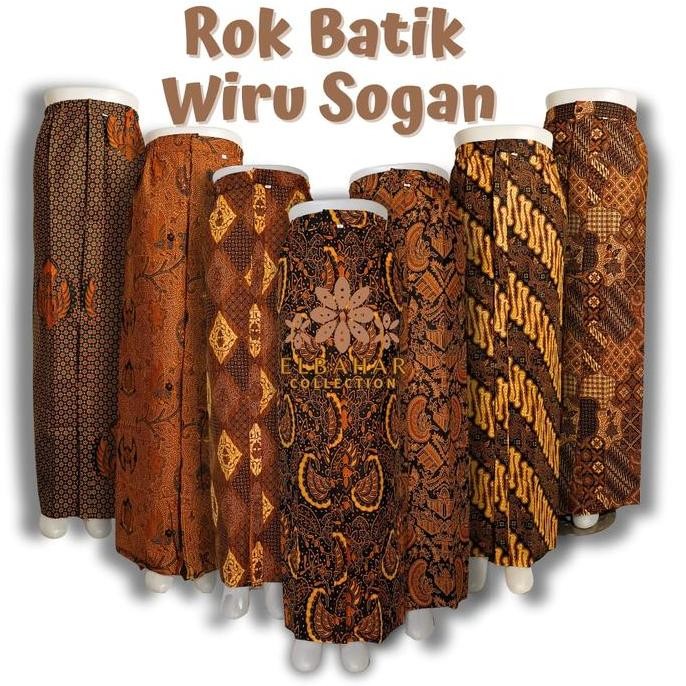 Jual Rok Batik Sogan Wiru Jarit Instan Jarik Batik Bawahan Kebaya ...