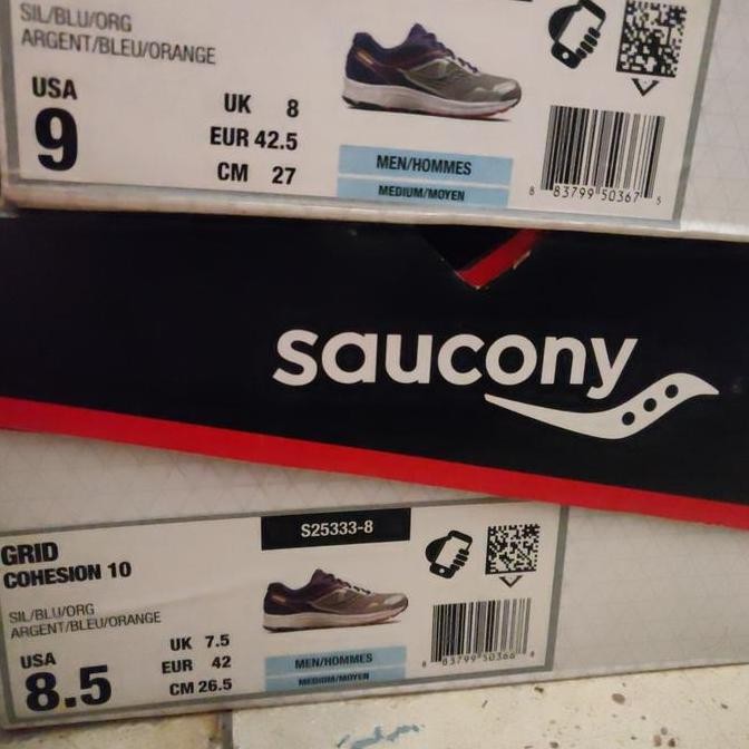 Jual Sepatu Lari Saucony Grid Cohesion 10 Original Murahh | Shopee ...