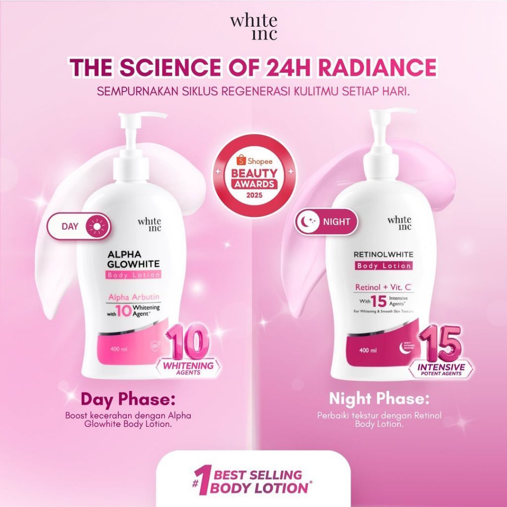 Solusi Kulit Cerah Menawan dengan White Inc Alpha Glowhite & Retinol White Body Lotion