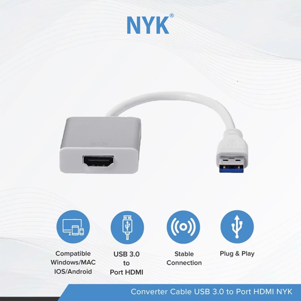NYK Converter Kabel USB 3.0 to Port VGA COD (4)