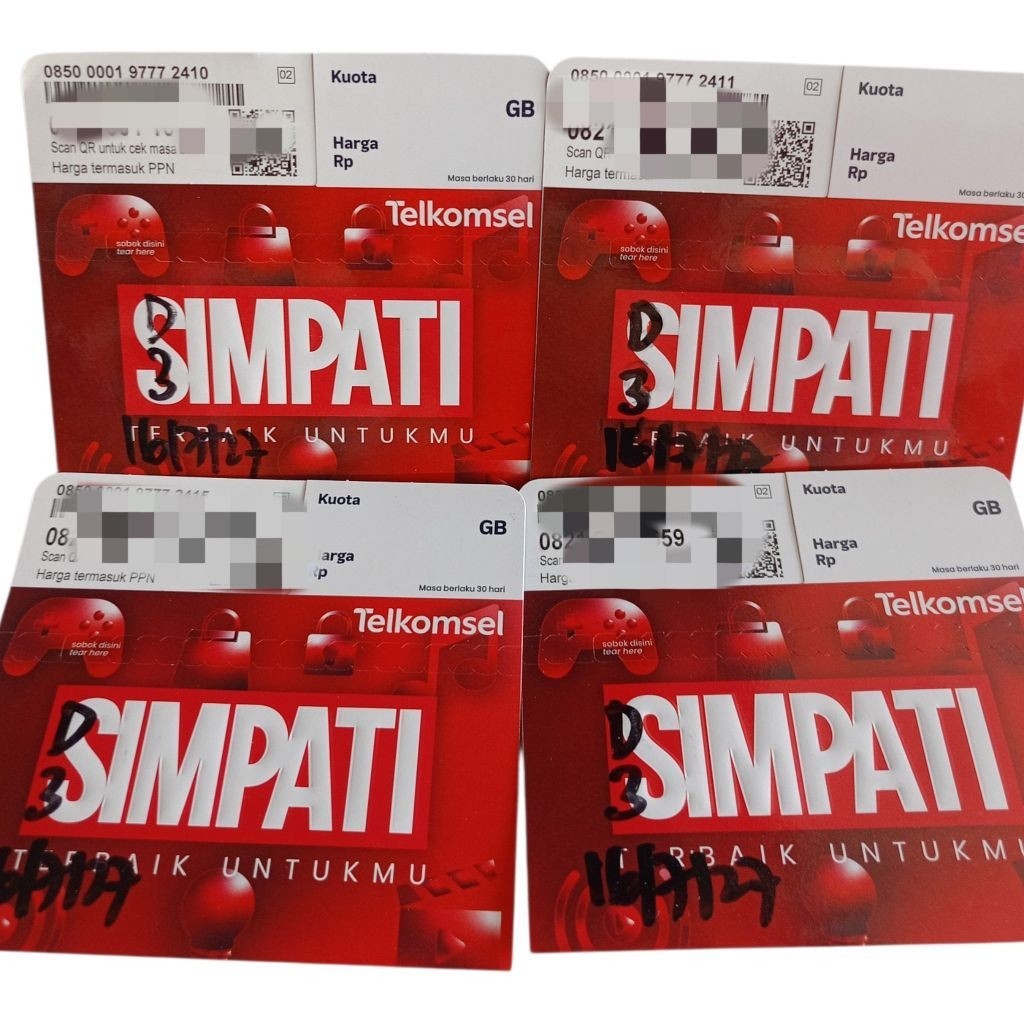 Kartu perdana Telkomsel 3 GB