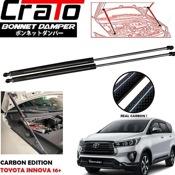 Jual Crato Carbon Engine Hood Lifter / Damper for Toyota Innova Reborn ...