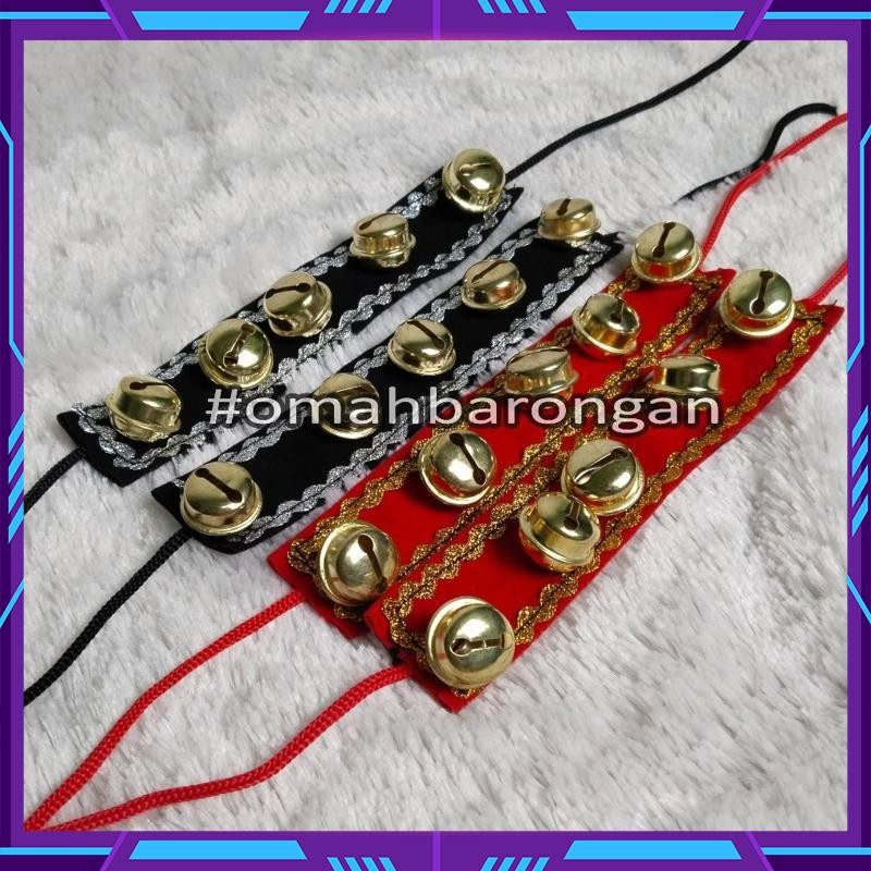 Jual SUPER Klintingan Gongseng Kain Spon Merah Hitam Jaranan Klinting ...