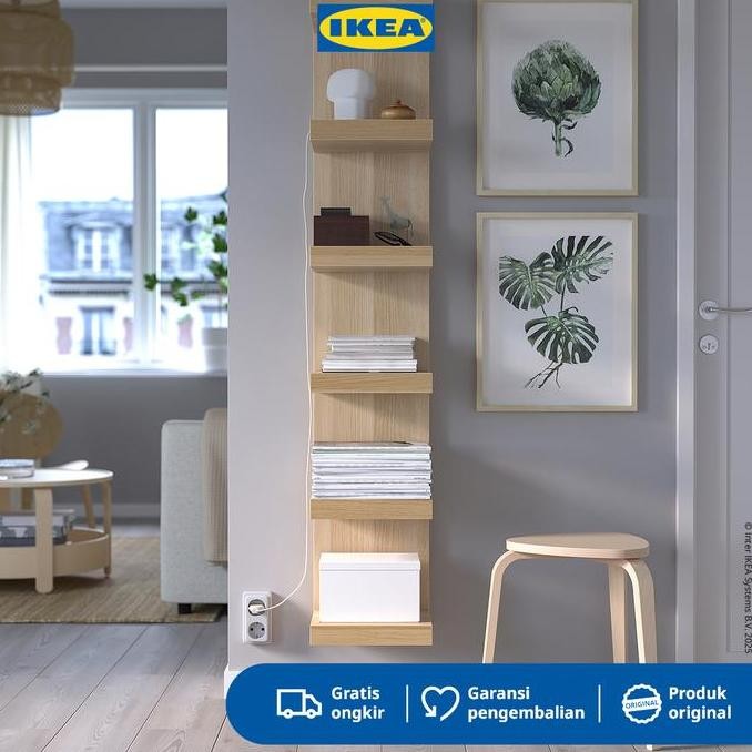 Jual IKEA LACK Unit Rak Penyimpanan Dinding Serbaguna Efek Kayu Oak ...