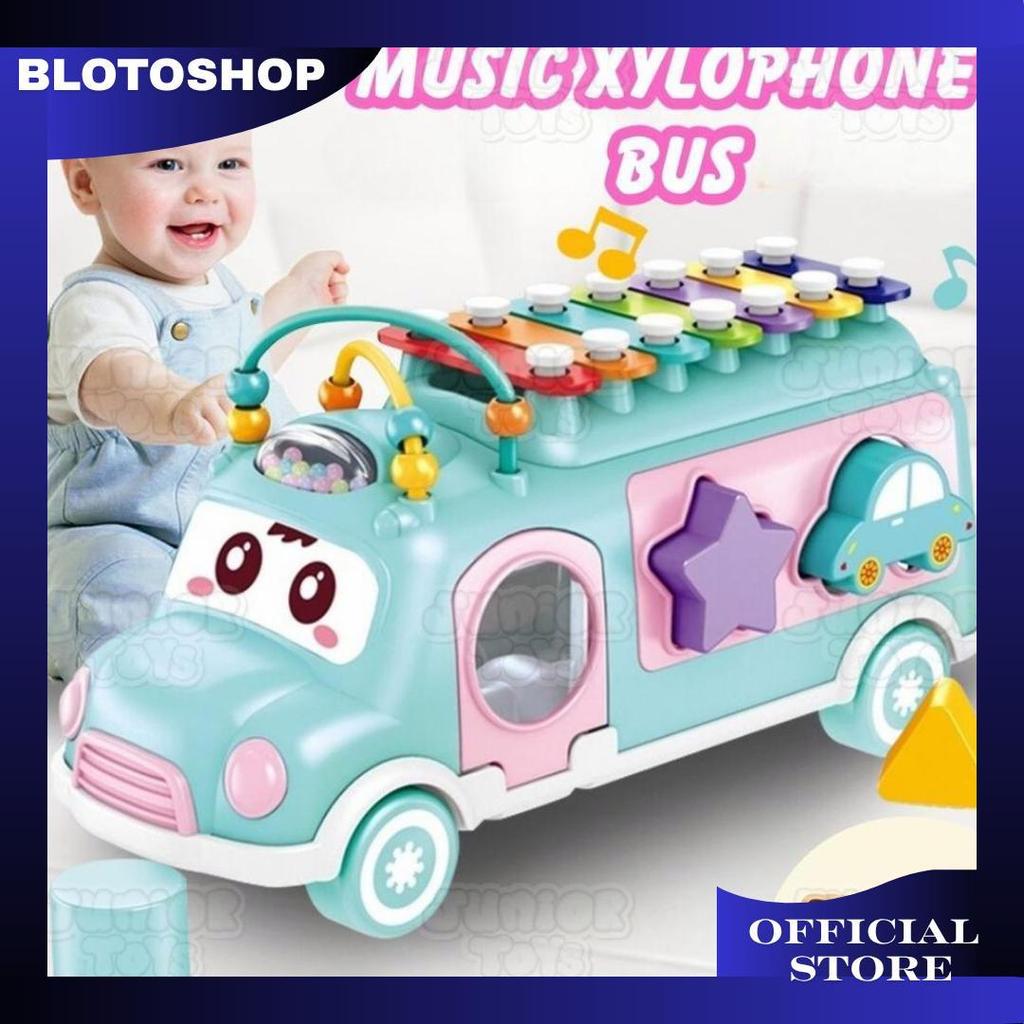 Jual Bus Xylophone Mainan Edukasi Anak Kendaraan Mobil Block Shape ...