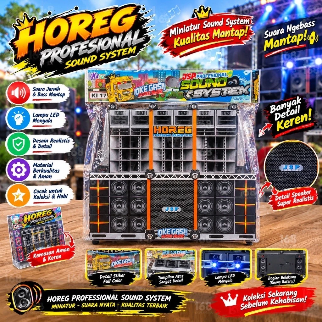 Mainan Sound Speaker Anak Horeg Musik Lampu