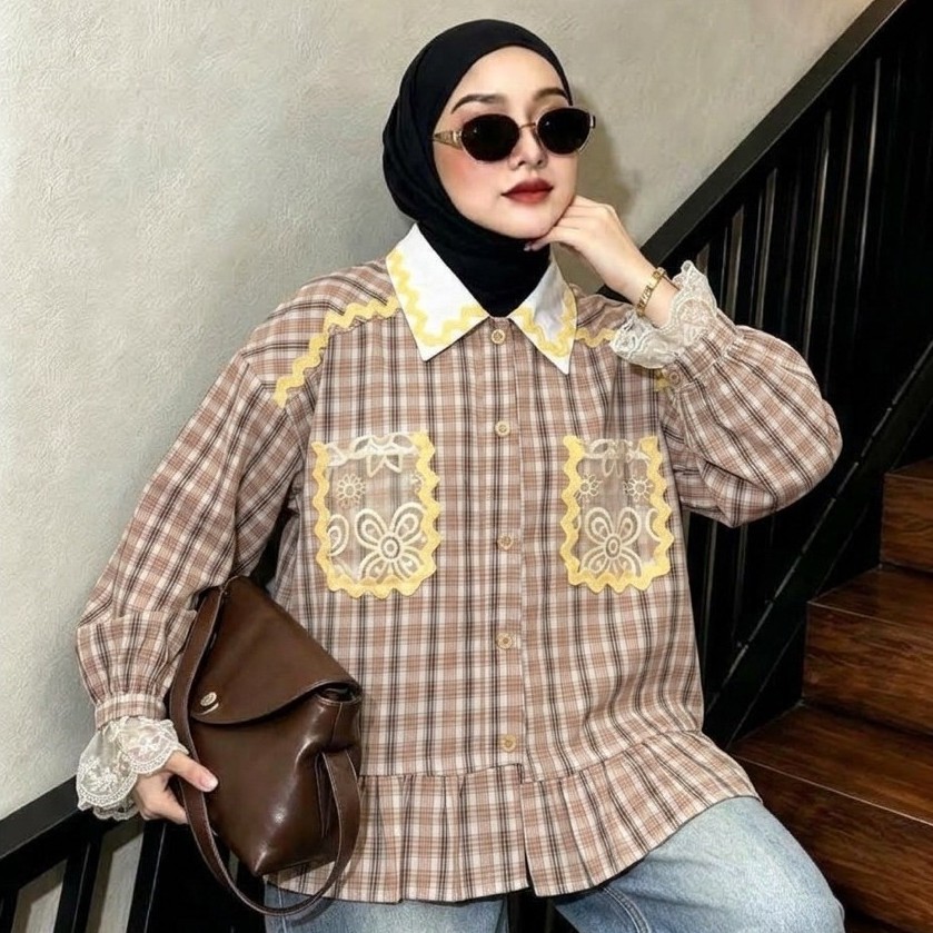 EXTU Heritage Blouse - Atasan Blouse Wanita Butikelsa foto 7