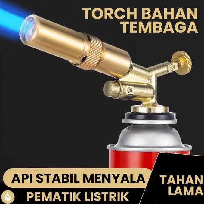 Jual Kepala Portable Gas Torch Flame Gun Las Butane Blow Torch Api Jet ...