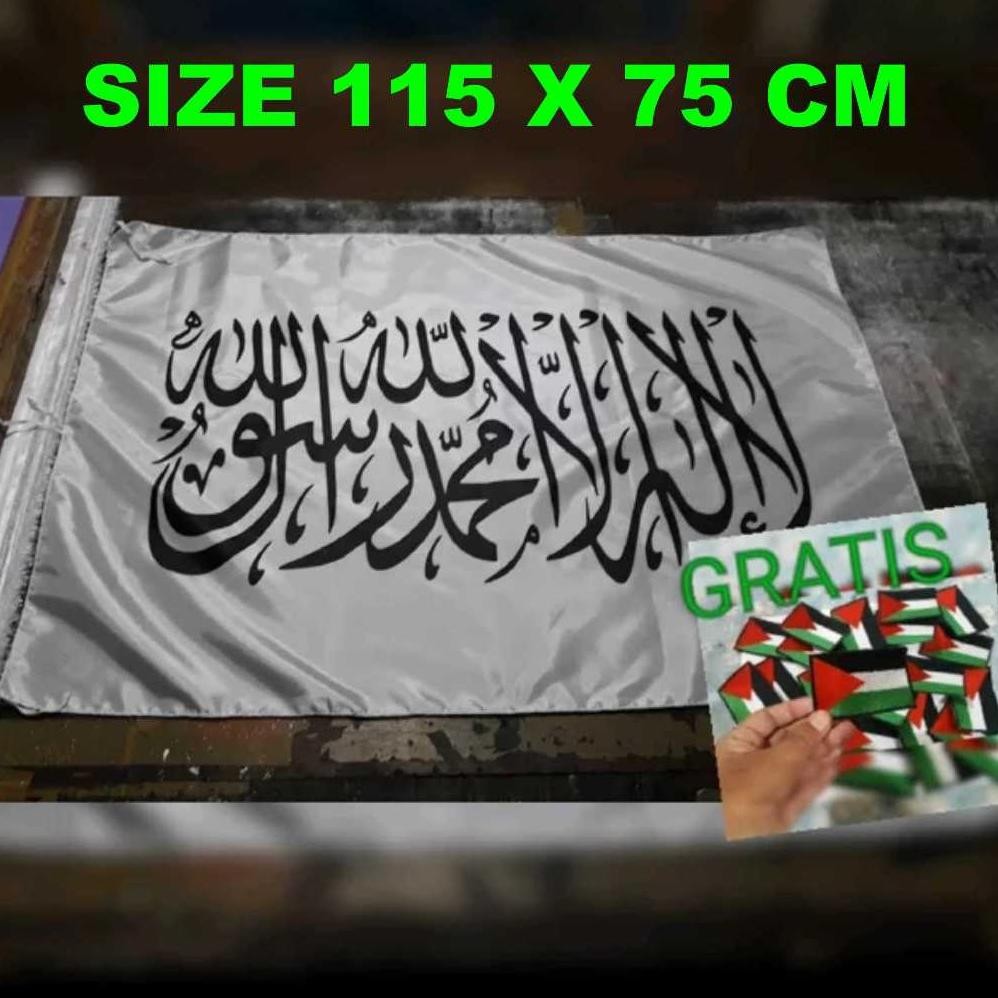Jual [Kecil Bendera Panji Rasulullah Hitam&Putih Ar-Rayah Al-Liwa T-56 ...