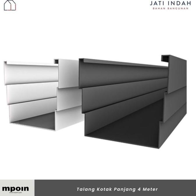 Jual MPOIN Talang PVC Kotak / GP / Gutter Profile / Buangan Air Hujan ...