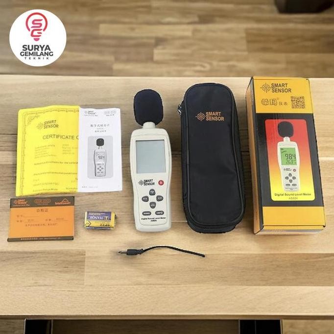 Jual CROWHEX- Sound Level Meter Smart Sensor AS824 DB Tester AS-824 AS ...
