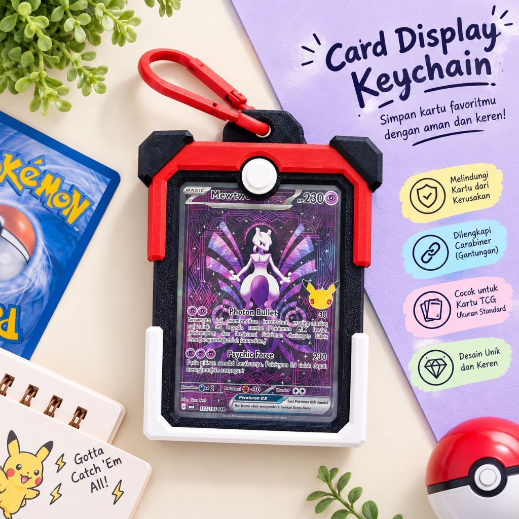 Jual Card Display Keychain 3D Print Pokemon TCG | Shopee Indonesia