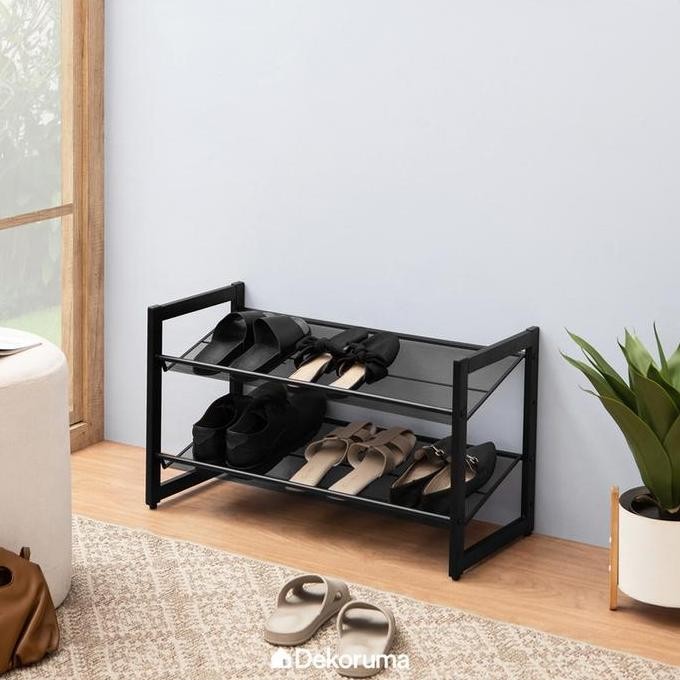 Jual TERLARIS! Dekoruma ISEJI Rak Sepatu 2 Tingkat Stackable / Bisa ...