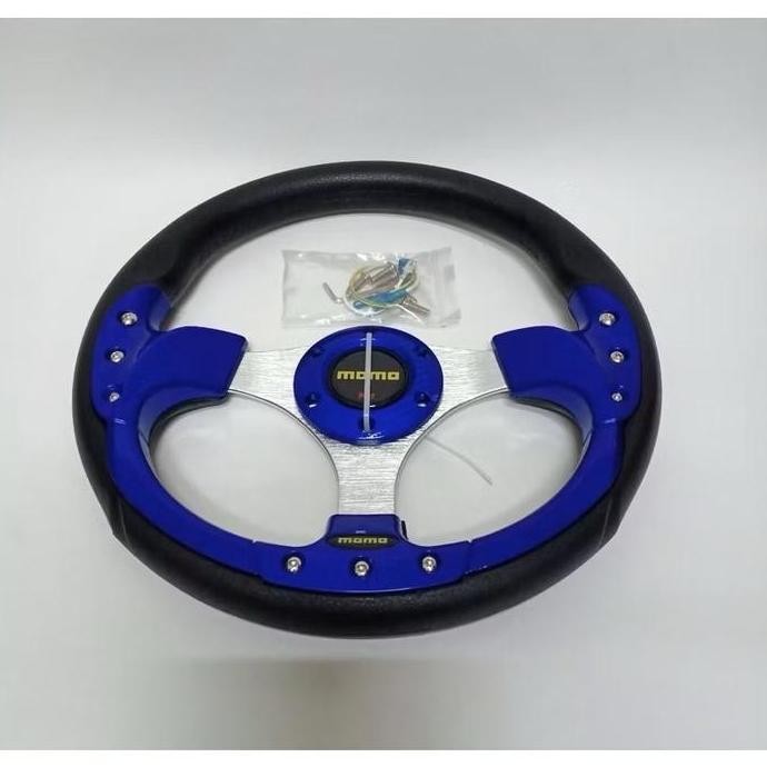 Jual Stir setir racing MOMO 13 inch inci merah hitam biru silver kuning ...