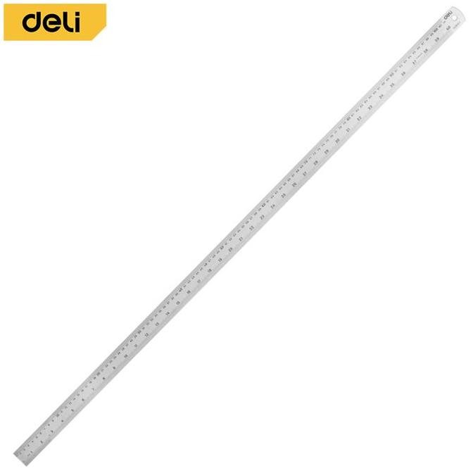 Jual Premium Deli Penggaris Besi 100 Cm / Steel Ruler Garisan 100 Cm ...
