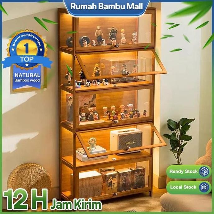 Jual [RBM]Rak Transparan Anti Debu Akrilik untuk Mainan - Lemari Ganda ...