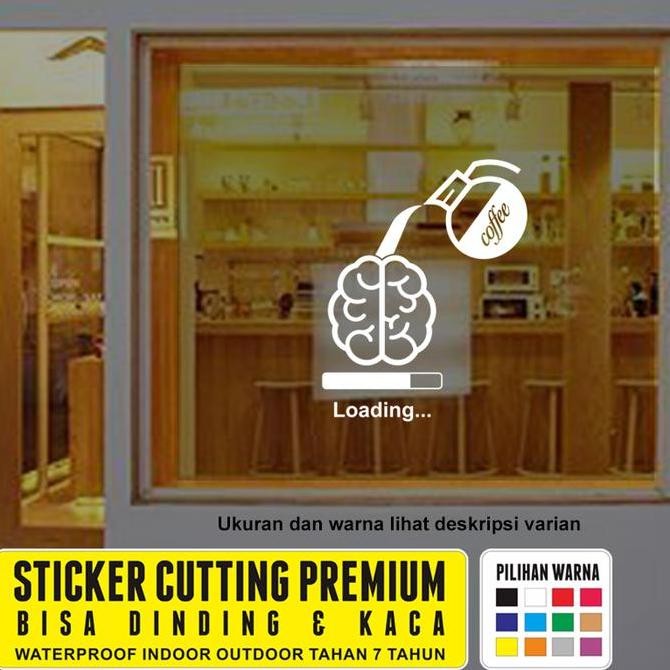Jual DF209>> Stiker Kaca Cafe Coffee Shop Cutting Sticker Dinding ...