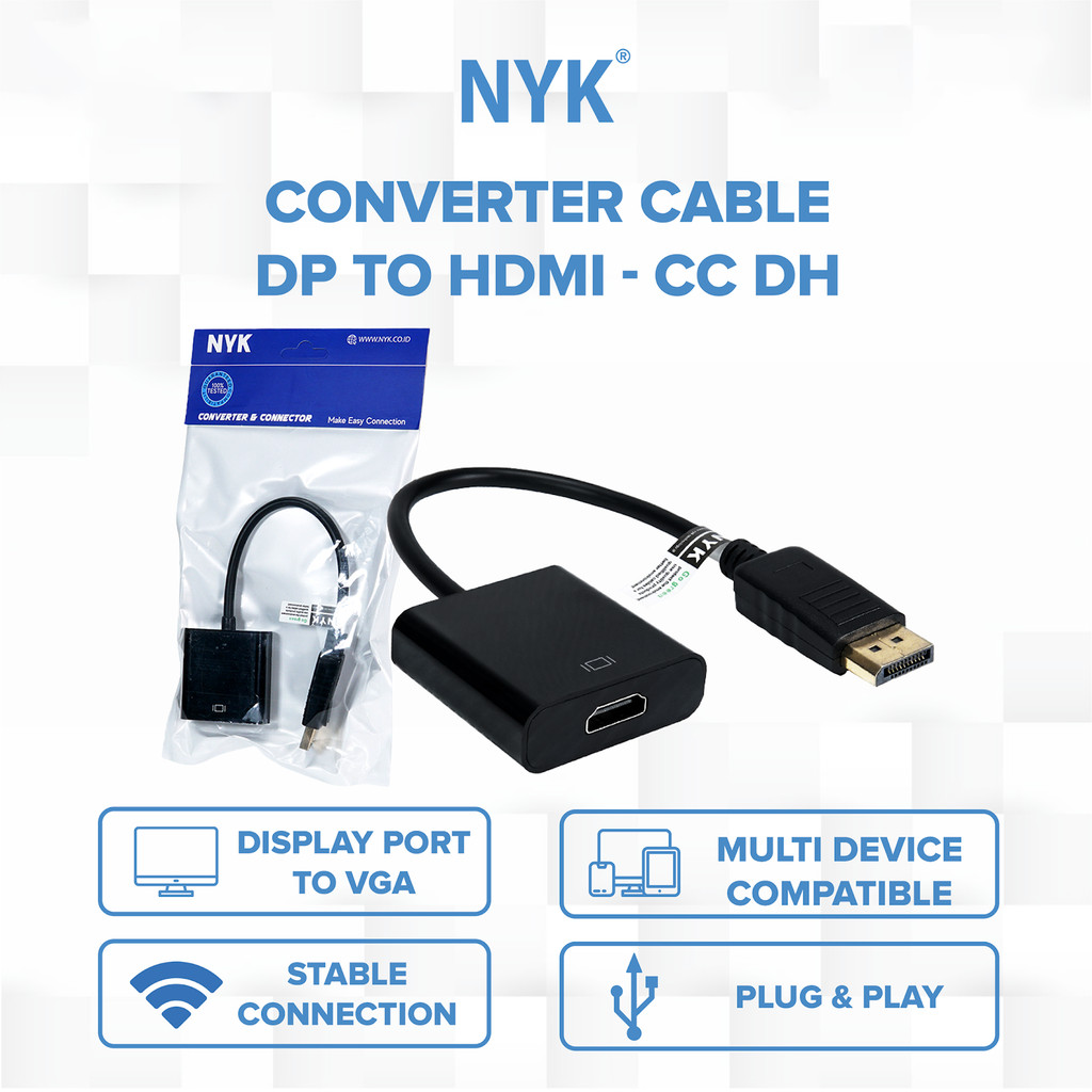 NYK Converter Cable DP to HDMI COD (3)