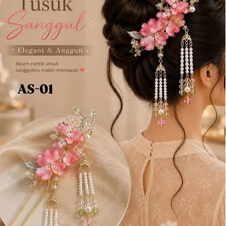 Jual [PER PCS] Tusuk Rambut Jurai /tusuk sanggul /tusuk konde SD 0007 ...