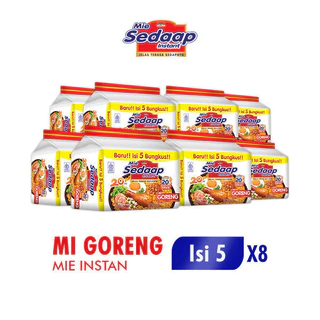 Sedaap Mie Instan Goreng Isi 5 Bag 90 gr x8