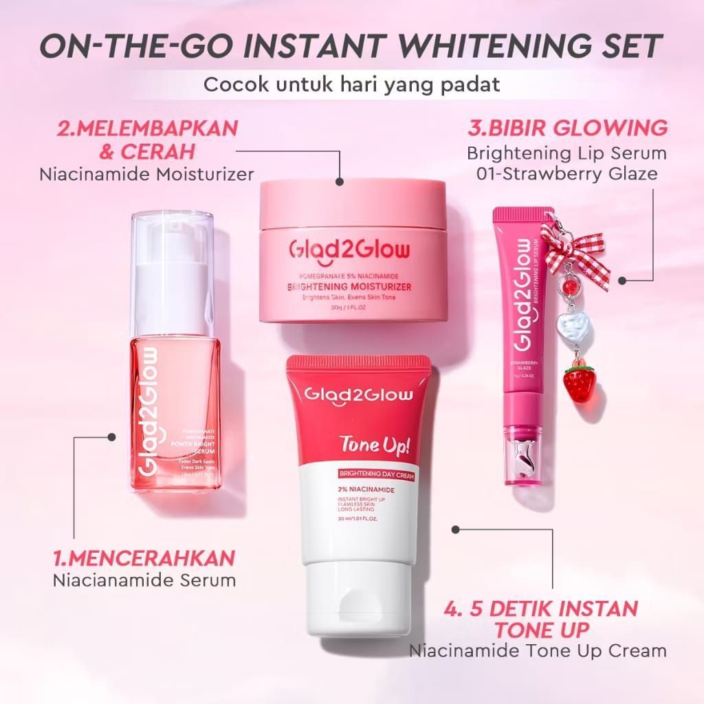 Glad2Glow Moisturizer Set Pomegranate Blueberry Centella Retinol