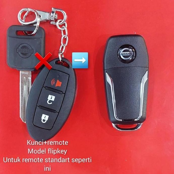 Jual #####] kunci remote flipkey lipat Nissan march | Shopee Indonesia