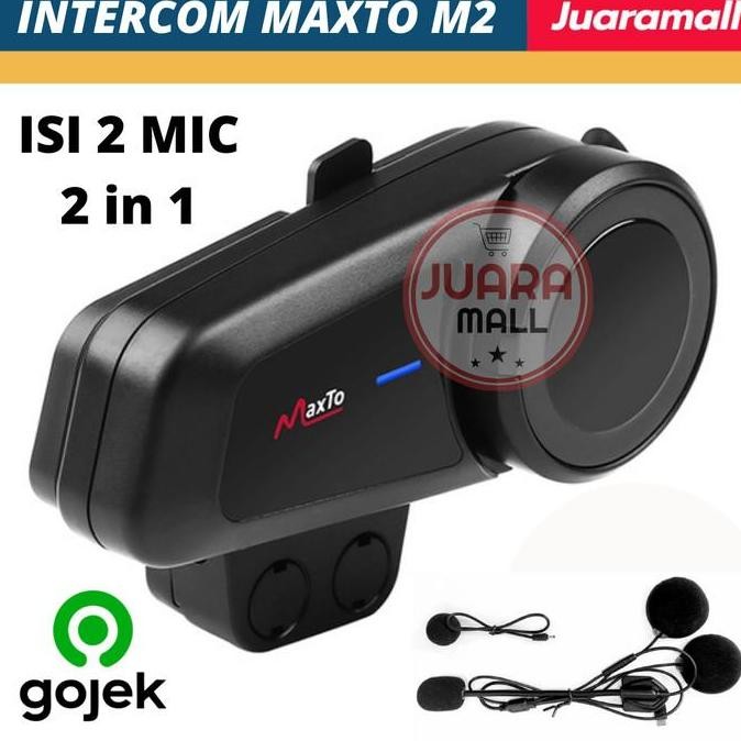 Jual Intercom Maxto M2 Bluetooth Helm Dual Mic 6 Rider Party Call ...