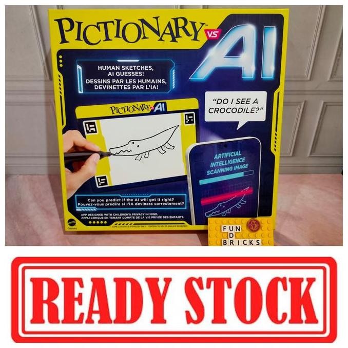 Mattel Games Pictionary Vs. AI - Gioco Da Tavolo Con Intelligenza Artificiale, Disegna E L'IA Indovina, Versione Italiana, 8+ Anni, HYH79 - 2