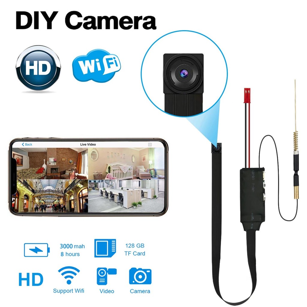 Jual 4K HD Mini WiFi Camera, Supports Remote Viewing, Mobile Detection ...