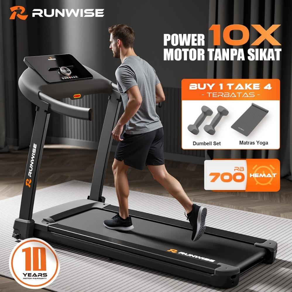 Jual RUNWISE Treadmill Elektrik Portable R7 750W - Alat Olahraga di ...
