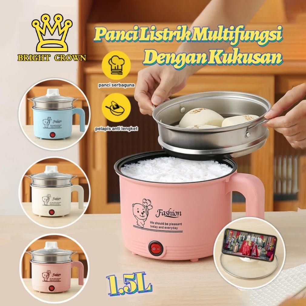 Jual Bright Crown Panci Listrik Free Kukusan / Mini Rice Cooker Lapisan ...
