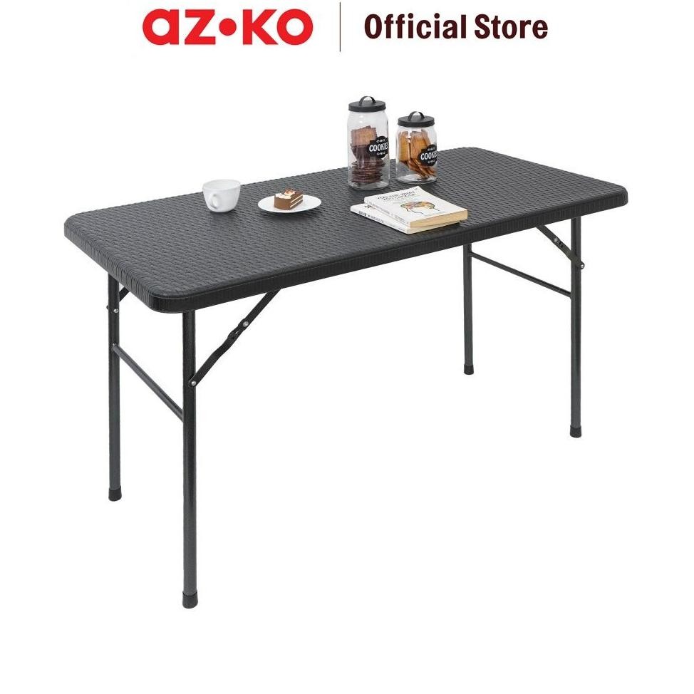 Jual AZKO Krisbow Meja Lipat Rotan 122 cm - Hitam Meja Serbaguna ...