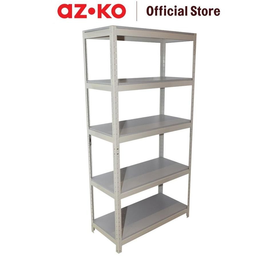 Jual AZKO Krisbow 90x42x180 cm Rak Besi 5 Tingkat - Putih Storage Rack ...