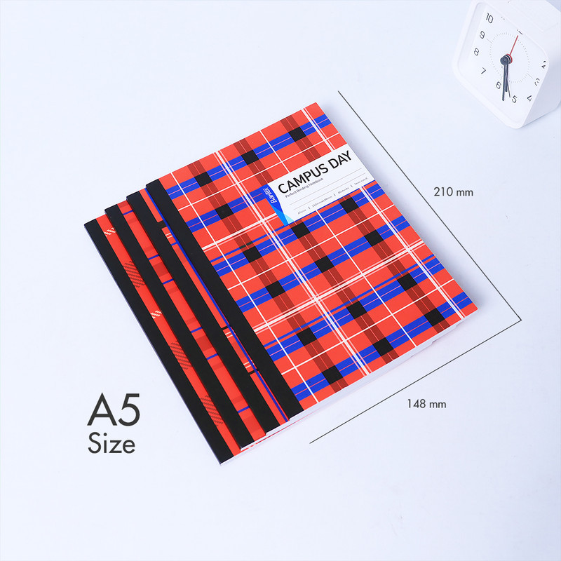 Bantex 12PCS Buku Tulis binding Bergaris - Campus Kotak Modern Buku Sekolah Mahasiswa ADA540-005 (2)
