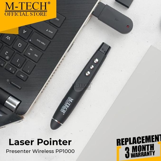 Jual M-Tech Original Laser Pointer PP1000 Alat Wireless Presentasi ...