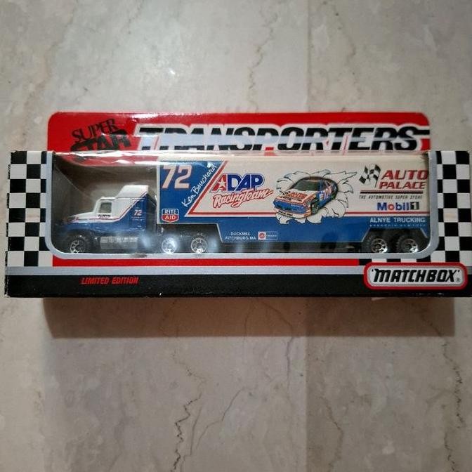 Jual matchbox transporters mack ch600 low bed trailer auto palace 1990 ...