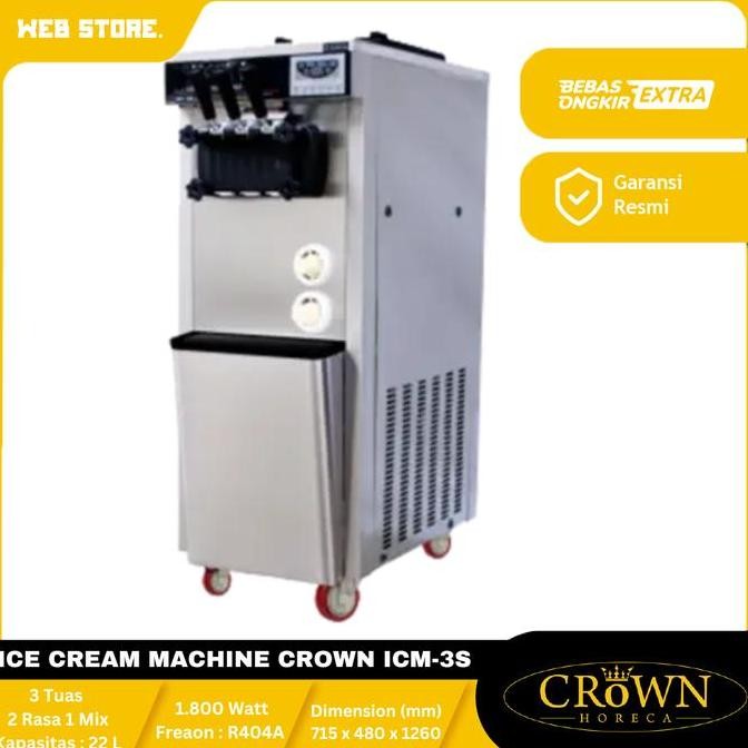 Jual CORVUS Mesin Pembuat Es Krim 3 Standing 2 Rasa 1 Mix 22 Liter Ice ...